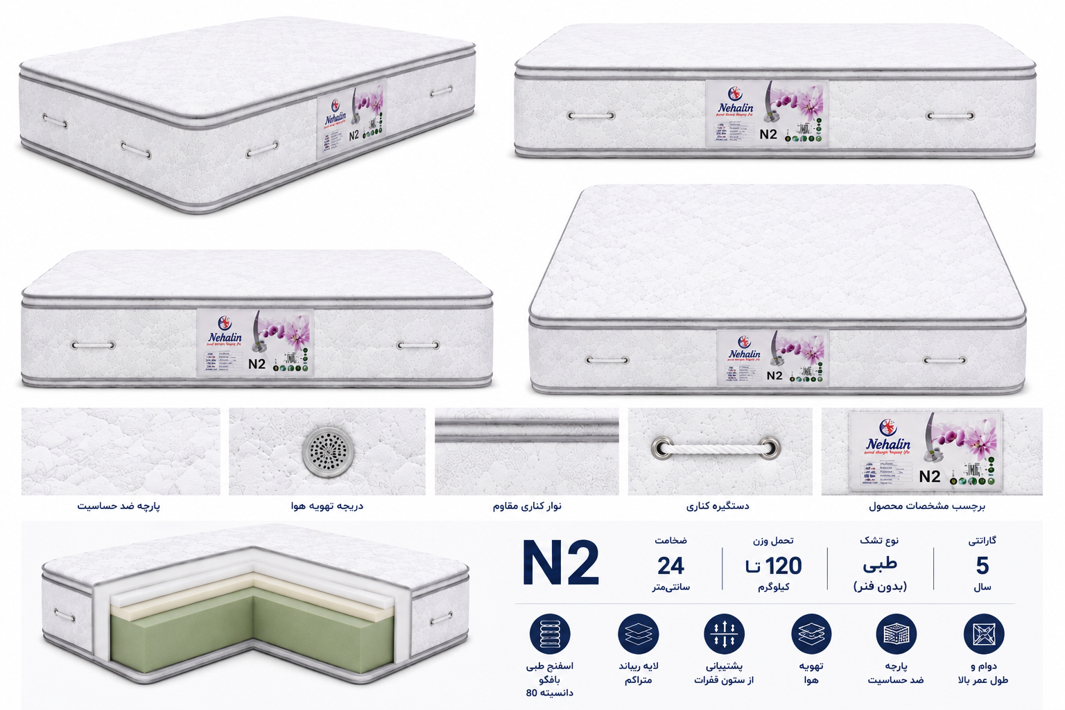 تشک طبی نهالین n2